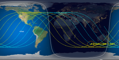 STARLINK-1985 (ID 47631) Reentry Prediction Image
