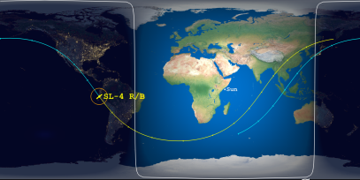 SL-4 Rocket Body (ID 52087) Reentry Prediction Image