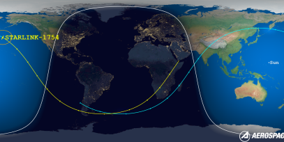 STARLINK-1754 (ID 46590) Reentry Prediction Image
