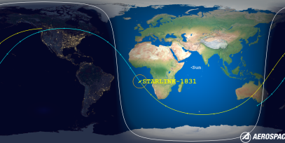 STARLINK-1831 (ID 46728) Reentry Prediction Image