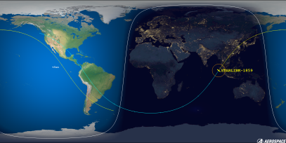STARLINK-1859 (ID 47146) Reentry Prediction Image