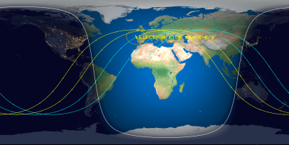 Electron Kick Stage R/B (ID 52199) Reentry Prediction Image