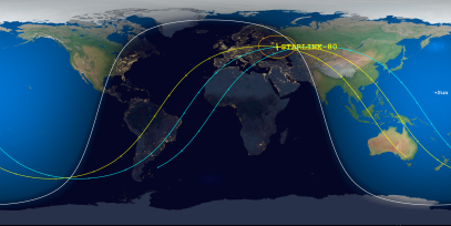 STARLINK-80 (ID 44282) Reentry Prediction Image