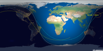 AXIOM-1 DEB (ID 52319) Reentry Prediction Image
