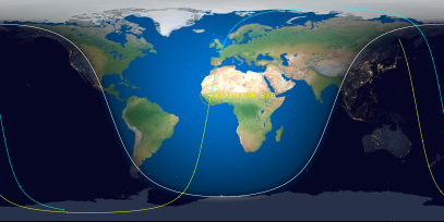 Electron R/B (ID 52428) Reentry Prediction Image