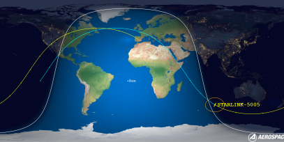 STARLINK-5005 (ID 53921) Reentry Prediction Image