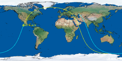 SL-4 R/B (ID 52203) Reentry Prediction Image