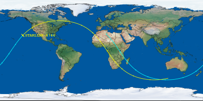 STARLINK-4744 (ID 53788) Reentry Prediction Image