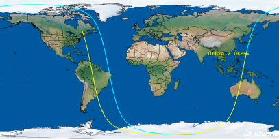 DELTA 2 DEB (ID 26623) Reentry Prediction Image