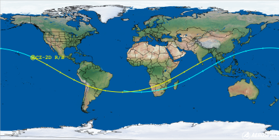 CZ-2D R/B (ID 55240) Reentry Prediction Image