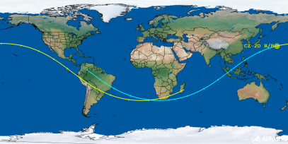CZ-2D R/B (ID 49392) Reentry Prediction Image