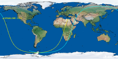 STARLINK-5457 (ID 55666) Reentry Prediction Image