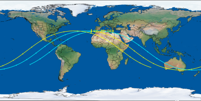 CZ-2D DEB (ID 54046) Reentry Prediction Image