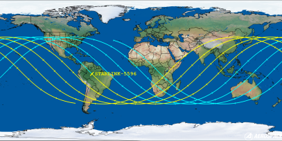 STARLINK-5596 (ID 55476) Reentry Prediction Image