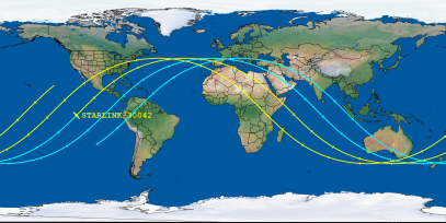 STARLINK-30042 (ID 55702) Reentry Prediction Image