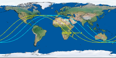STARLINK-30167 (ID 57478) Reentry Prediction Image