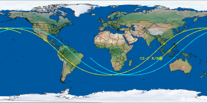 CZ-7 R/B (ID 58812) Reentry Prediction Image