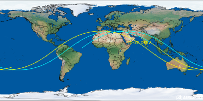 CZ-2D DEB (ID 57730) Reentry Prediction Image