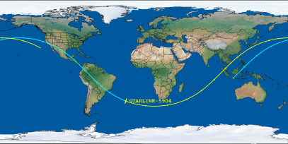 STARLINK-5904 (ID 55997) Reentry Prediction Image