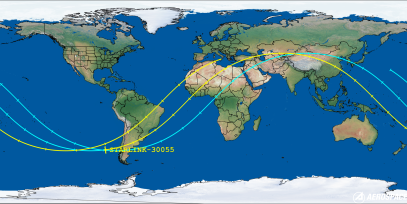 STARLINK-30055 (ID 55699) Reentry Prediction Image