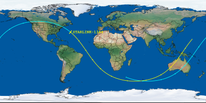 STARLINK-1344 (ID 45559) Reentry Prediction Image