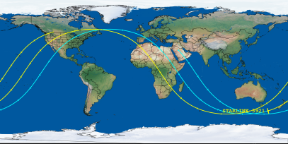 STARLINK-3921 (ID 52613) Reentry Prediction Image