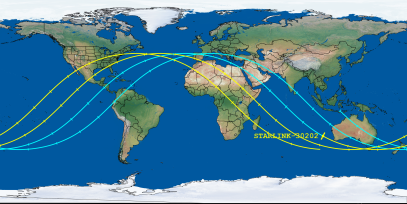 STARLINK-30202 (ID 57293) Reentry Prediction Image