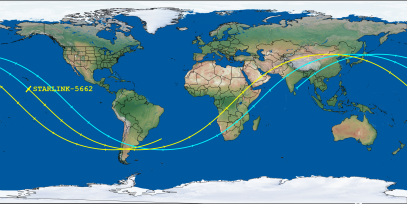STARLINK-5662 (ID 55344) Reentry Prediction Image