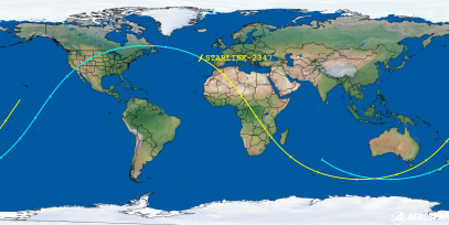 STARLINK-2347 (ID 47795) Reentry Prediction Image