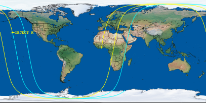 OBJECT K (ID 55257) Reentry Prediction Image