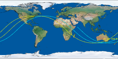 SJ-19 DEB (ID 61506) Reentry Prediction Image