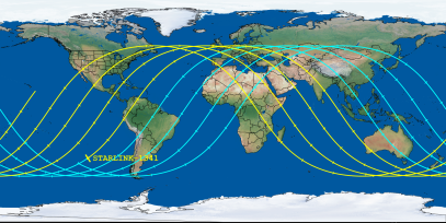 STARLINK-1341 (ID 45534) Reentry Prediction Image