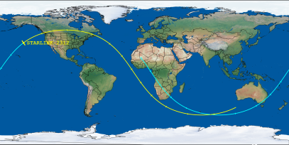 STARLINK-2312 (ID 47980) Reentry Prediction Image