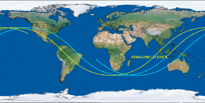 STARLINK-31664 (ID 59514) Reentry Prediction Image