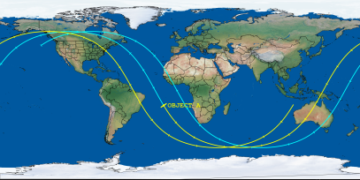 OBJECT A (ID 62263) Reentry Prediction Image