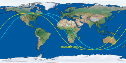 STARLINK-2127 (ID 47403) Reentry Prediction Image