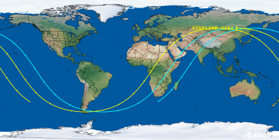 STARLINK-2561 (ID 48403) Reentry Prediction Image
