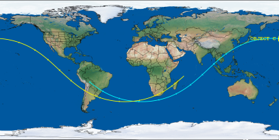 OBJECT C (ID 56733) Reentry Prediction Image