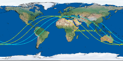 STARLINK-32095 (ID 59692) Reentry Prediction Image