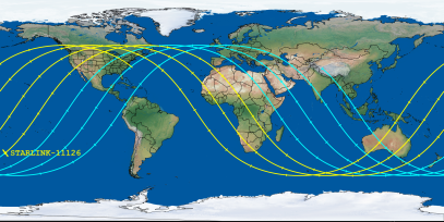 STARLINK-11126 (ID 59951) Reentry Prediction Image