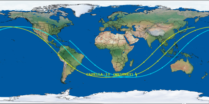 CAPELLA-10 (WHITNEY) (ID 55909) Reentry Prediction Image