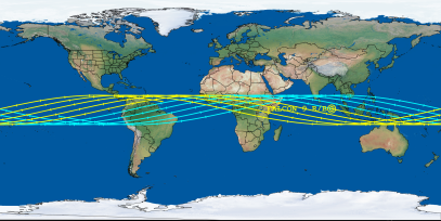 FALCON 9 R/B (ID 62458) Reentry Prediction Image