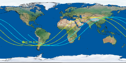 CZ-2F R/B (ID 63633) Reentry Prediction Image