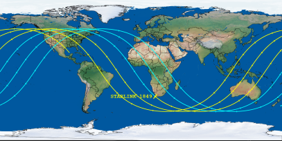 STARLINK-1849 (ID 47137) Reentry Prediction Image