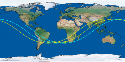 CZ-2C R/B (ID 44452) Reentry Prediction Image