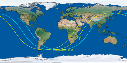 STARLINK-2416 (ID 47829) Reentry Prediction Image